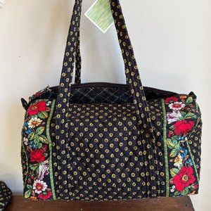 Vera Bradley duffle + makeup bag